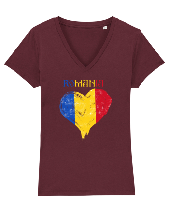 Iubesc Romania Burgundy