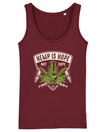 Hemp Is Hope Not Dope Burgundy