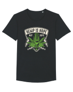 Hemp Is Hope Not Dope Tricou mânecă scurtă guler larg Bărbat Skater