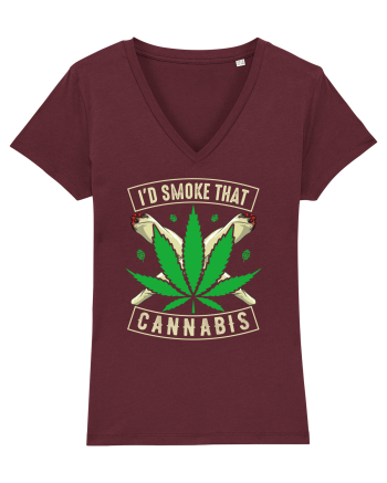 I'd Smoke That Cannabis Burgundy