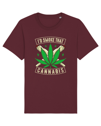 I'd Smoke That Cannabis Burgundy