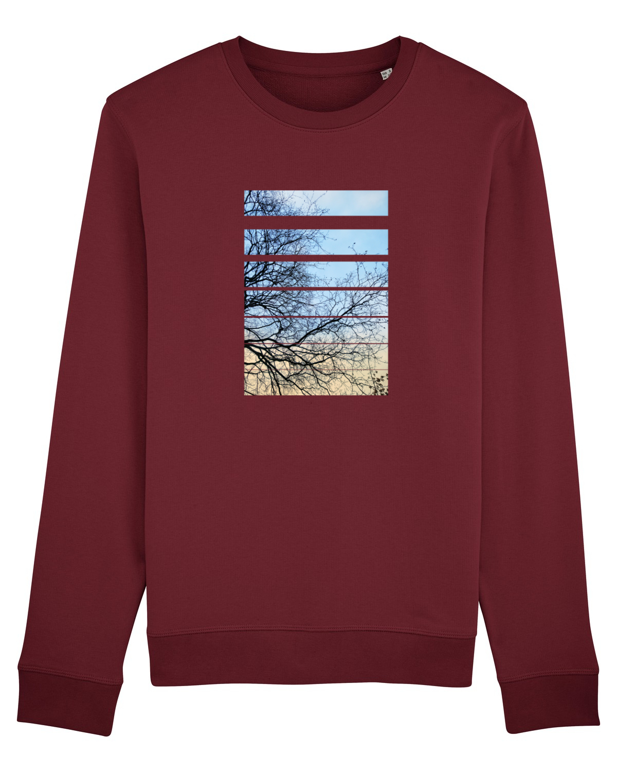 Bluză mânecă lungă Unisex Rise Burgundy
