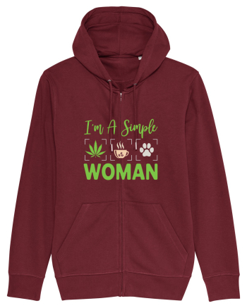 I'm A Simple Woman Burgundy