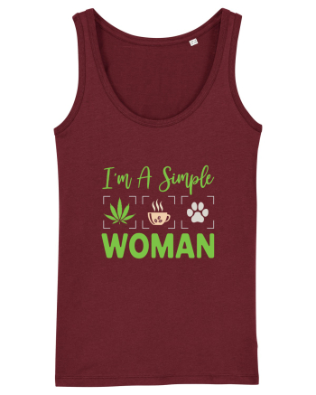 I'm A Simple Woman Burgundy