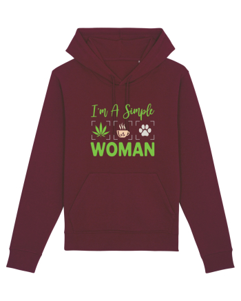 I'm A Simple Woman Burgundy