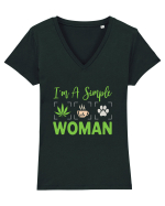 I'm A Simple Woman Tricou mânecă scurtă guler V Damă Evoker