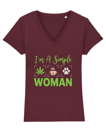 I'm A Simple Woman Burgundy