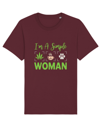 I'm A Simple Woman Burgundy
