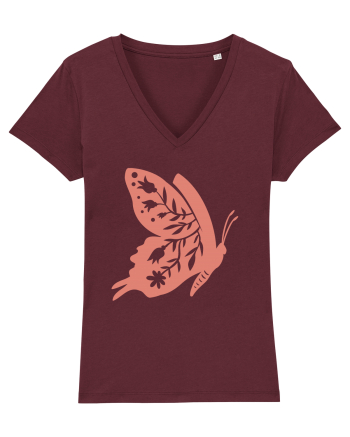 Fluture Dantela Burgundy
