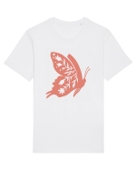 Fluture Dantela Tricou mânecă scurtă Unisex Rocker