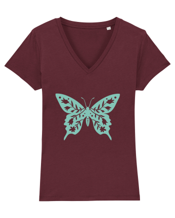 Fluture Dantela Burgundy