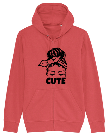 Cute Woman Carmine Red
