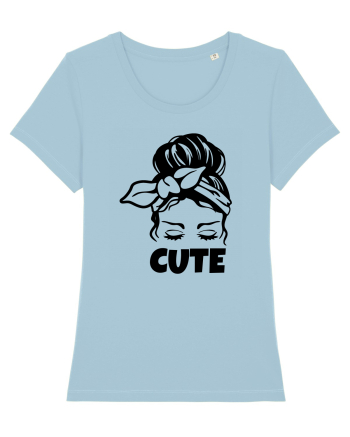 Cute Woman Sky Blue