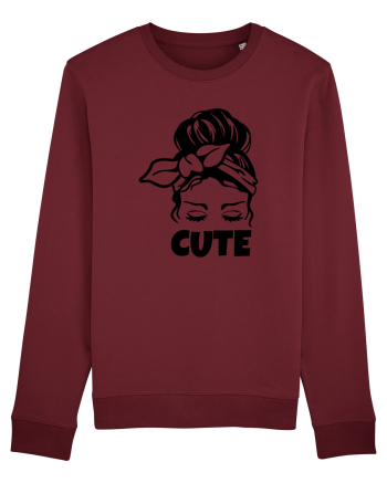 Cute Woman Burgundy
