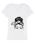 She - Ea Tricou mânecă scurtă guler V Damă Evoker