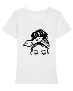 She - Ea Tricou mânecă scurtă guler larg fitted Damă Expresser