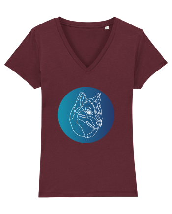 Wolf Lines Burgundy