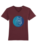 Wolf Lines Tricou mânecă scurtă guler V Bărbat Presenter