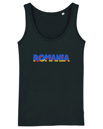 Romania 3D text Black