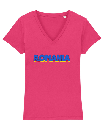Romania 3D text Raspberry