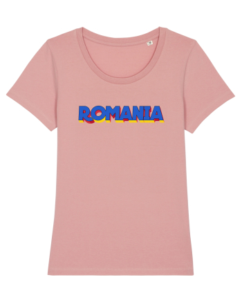 Romania 3D text Canyon Pink