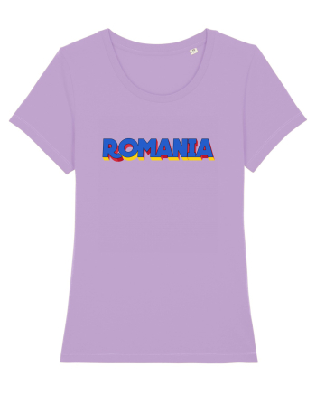 Romania 3D text Lavender Dawn