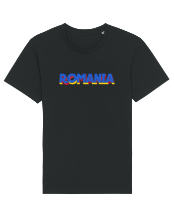 Romania 3D text Black