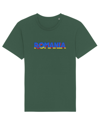 Romania 3D text Bottle Green