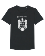 Romania Stema Tricou mânecă scurtă guler larg Bărbat Skater