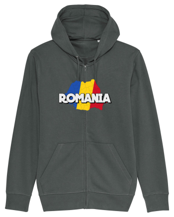 Romania Harta Anthracite