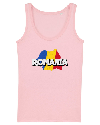 Romania Harta Cotton Pink