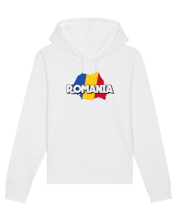 Romania Harta White