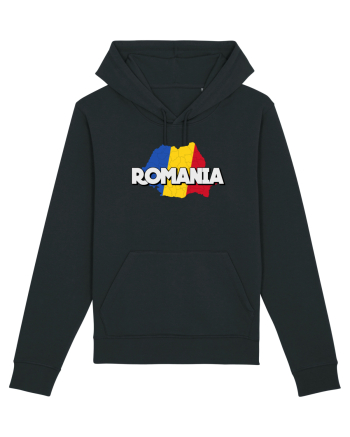Romania Harta Black