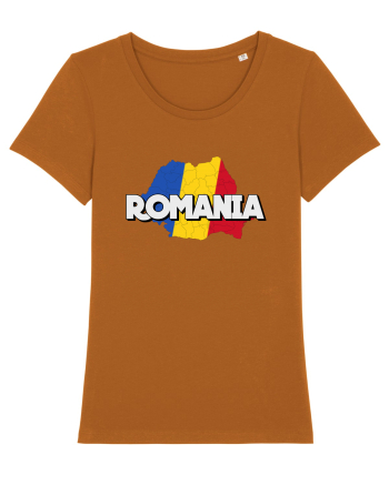 Romania Harta Roasted Orange
