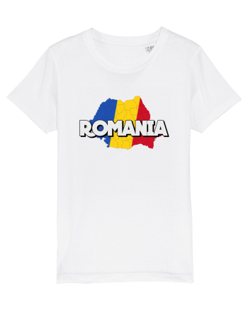 Romania Harta White