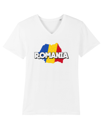 Romania Harta White