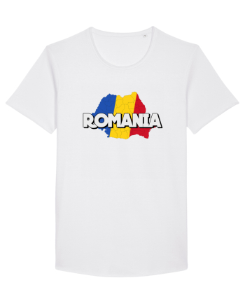 Romania Harta White