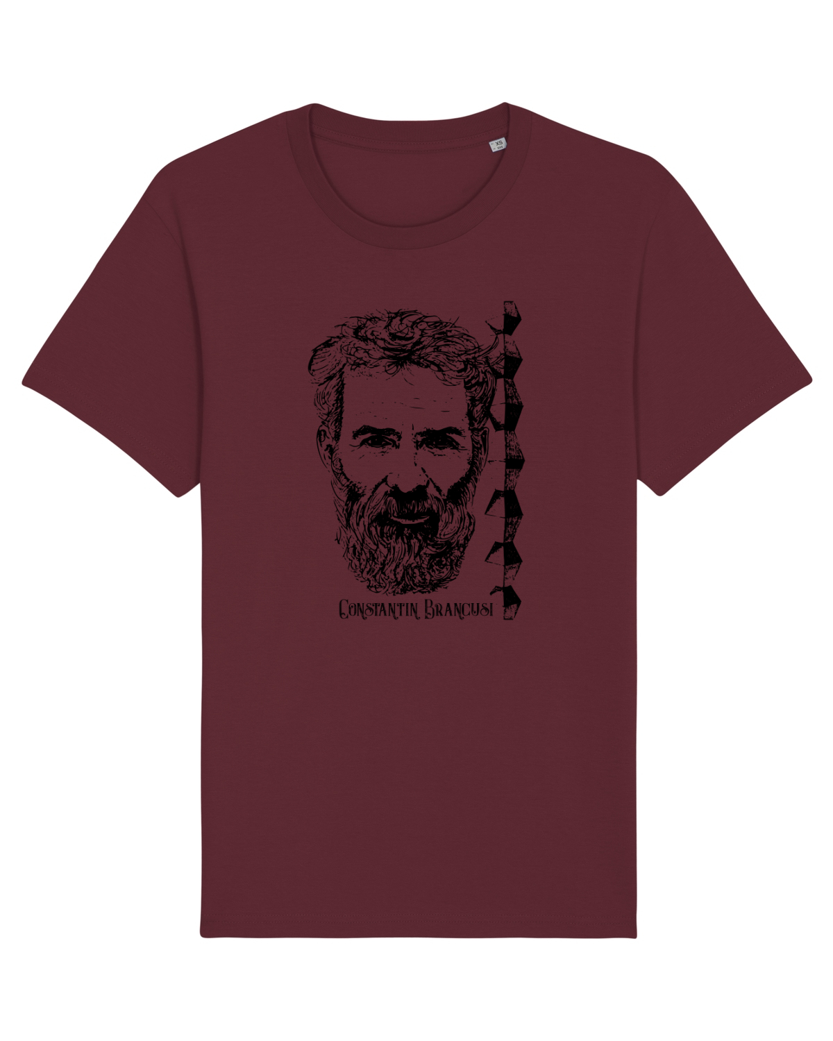 Tricou mânecă scurtă Unisex Rocker Burgundy