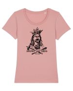 Stefan cel Mare Tricou mânecă scurtă guler larg fitted Damă Expresser