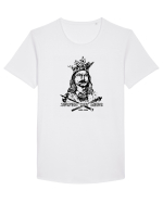 Stefan cel Mare Tricou mânecă scurtă guler larg Bărbat Skater
