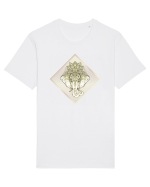 Golden Elephant Mandala  Tricou mânecă scurtă Unisex Rocker