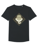 Golden Elephant Mandala  Tricou mânecă scurtă guler larg Bărbat Skater