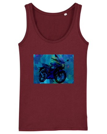 Bike painting Burgundy