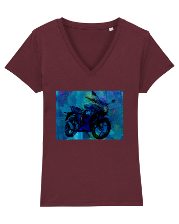 Bike painting Burgundy