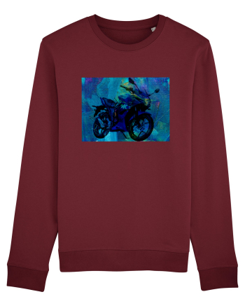 Bike painting Burgundy