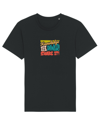 Knowledge is power! Share it! Black
