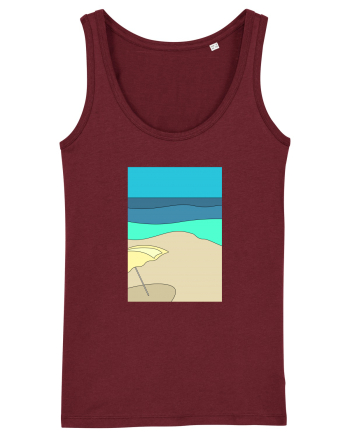 Static Beach Burgundy