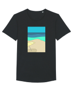 Static Beach Tricou mânecă scurtă guler larg Bărbat Skater