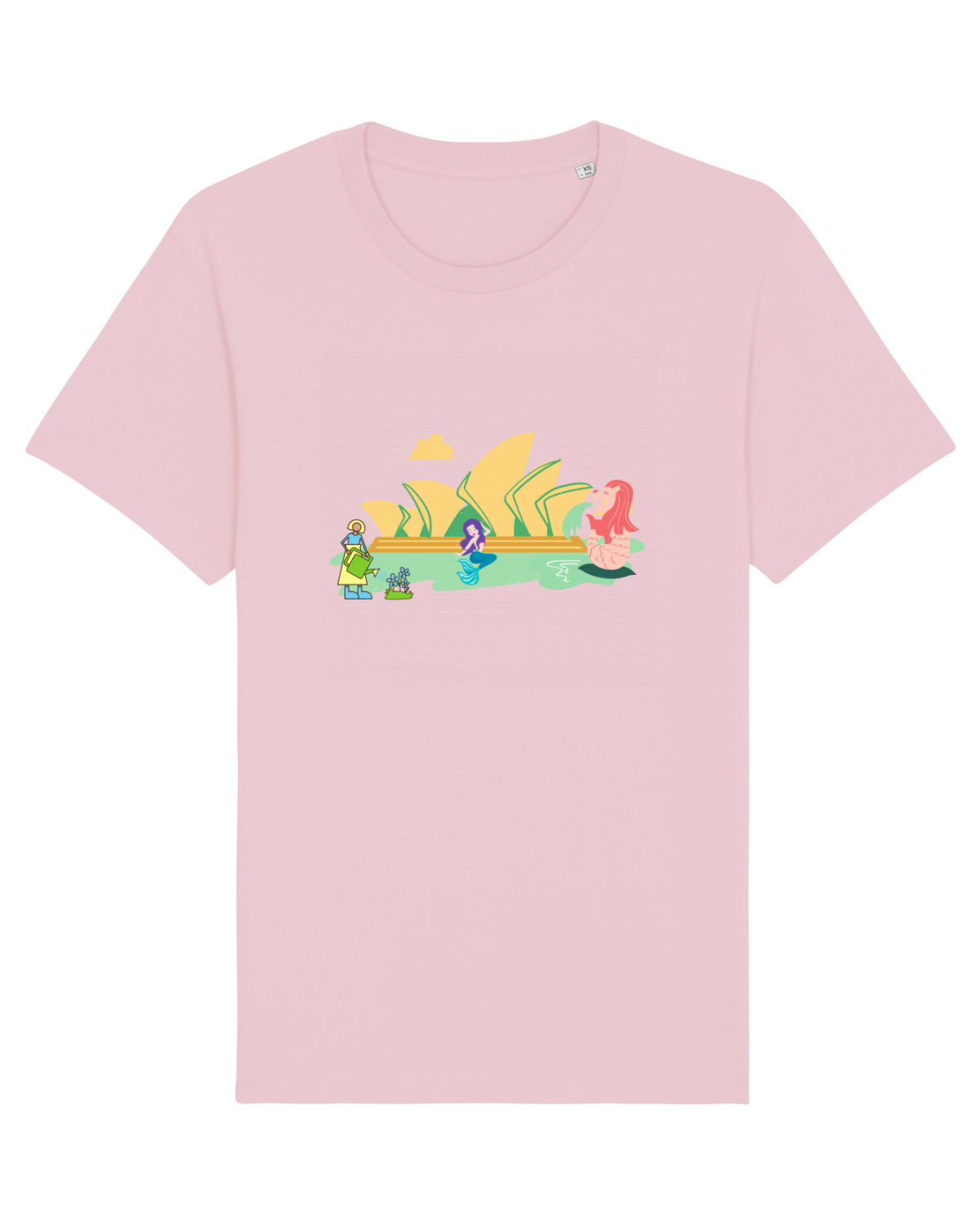 Tricou mânecă scurtă Unisex Rocker Cotton Pink