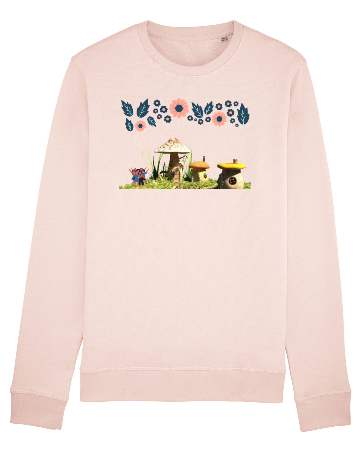 Bluză mânecă lungă Unisex Rise Candy Pink